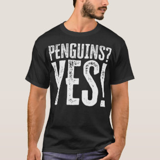 T-shirt Pingouins Oui Pingouins Cool Écouter De La Musique