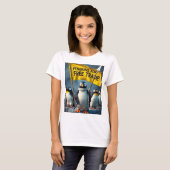T-shirt Pingouins Pour Le Libre-Échange (Devant entier)