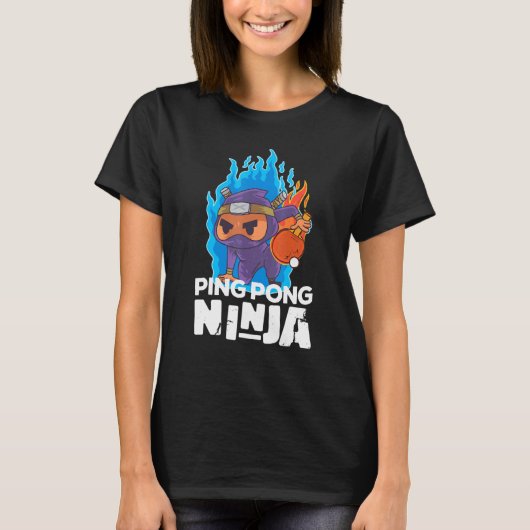 T-shirt Pingpong Ninja Tennis De Table 1 (Devant)