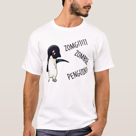 T-shirt Pinguin Zumbie (Devant)
