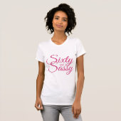 T-shirt Pink 60 et cadeau d'anniversaire Sassy (Devant entier)