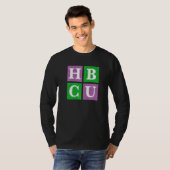 T-shirt Pink and Green HBCU Block Letters   (Devant entier)