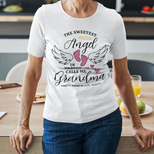 T-shirt Pink Angel m'appelle grand-mère perte de la petite