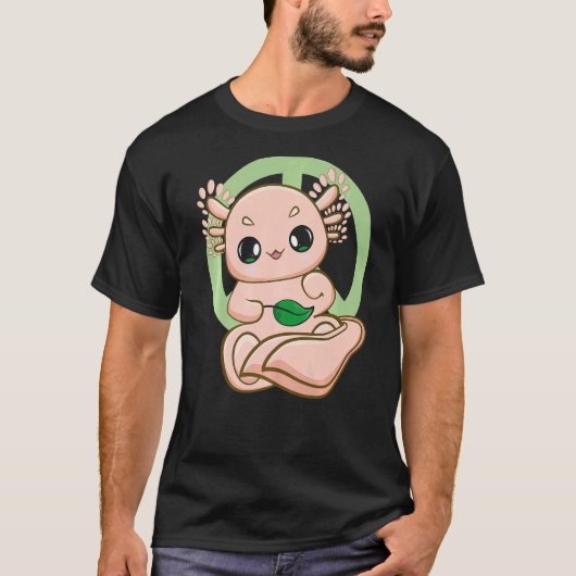 T-shirt Pink Axolotl Pet Pour L'Environnement Et La Terre (Devant)