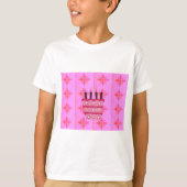 T-shirt Pink Bird Cake Art Imprimer (Devant)