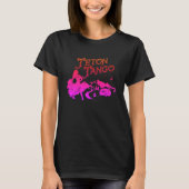 T-shirt Pink&blk de conception de tango de Teton (Devant)