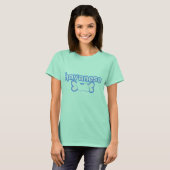 T-shirt Pink & Blue Havanese (Devant entier)