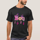 T-shirt Pink Boo 2023 Spider WItch Casquette mignon Hallow (Devant)