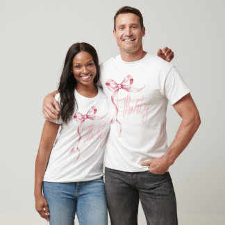 T-shirt Pink Bows Trente Fête d'Anniversaire moderne