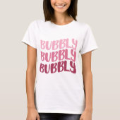 T-shirt Pink Bubly Rétro (Devant)