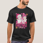 T-shirt Pink Christmas Crew Snowman Avec Sucre de canne Xm<br><div class="desc">Pink Christmas Crew Snowman Avec Sucre de canne Xmas Holiday Premium</div>