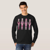 T-shirt Pink Christmas Nutcracker Squad Ballet Danse Match (Devant entier)