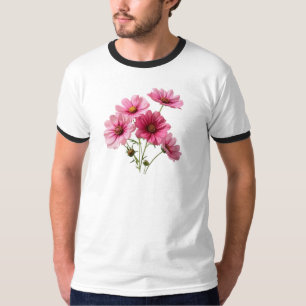 T-shirt Pink cosmos Flowers