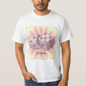 T-shirt Pink Dice (Devant)