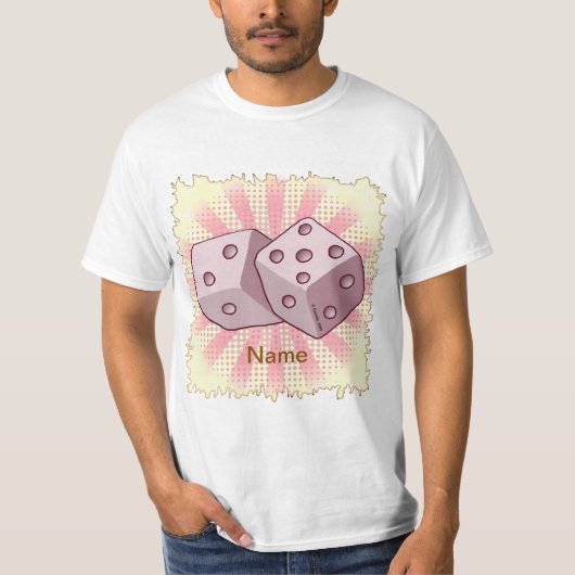 T-shirt Pink Dice (Devant)