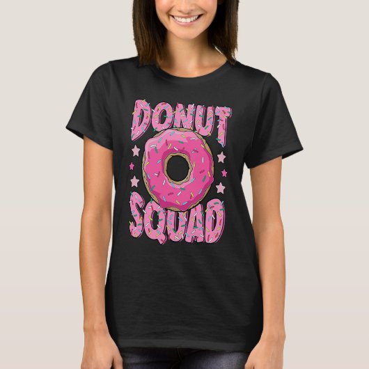 T-shirt Pink Donut Squad Sprinkles Donut  Matching Donut P (Devant)
