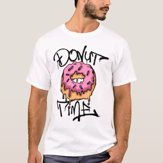 T-shirt Pink Donut Streetwear (Devant)
