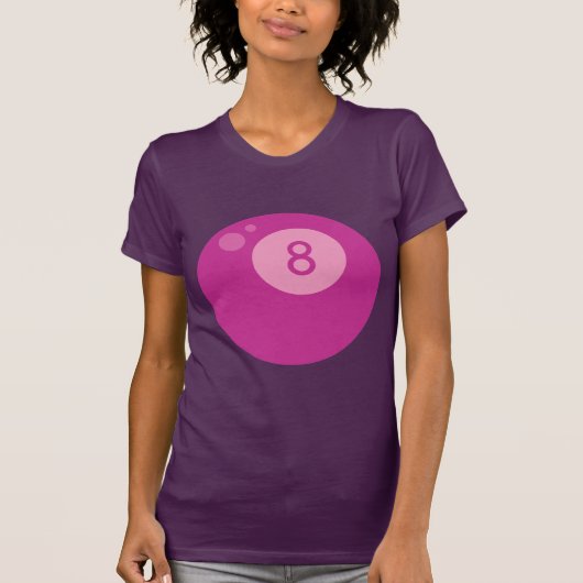 T-shirt Pink Eighball (Devant)