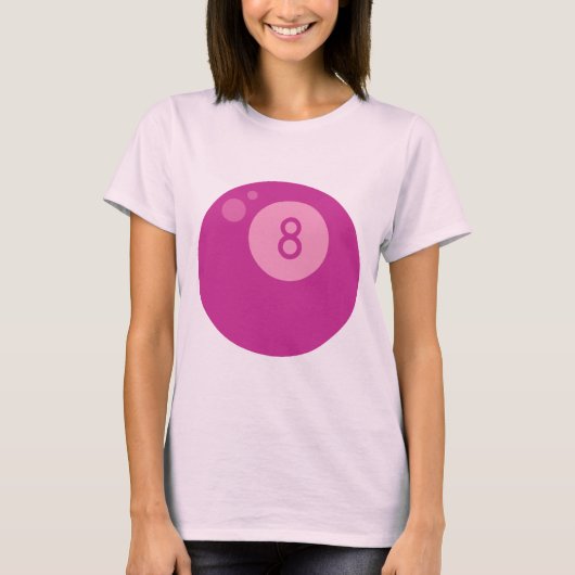 T-shirt Pink Eighball (Devant)