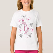T-shirt Pink Flamingo in Lively and Cute at the sam (Devant)