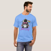 T-shirt Pink Freud Dark Side De Votre Maman Plaisanter Drô (Devant entier)