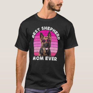 T-shirt Pink German Shepherd Maman Pour Femmes Shepherd GS