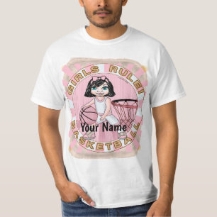 T-shirt Pink Girls Basketball