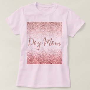 T-shirt Pink Glitz Étincelle Parties scintillant Chien Mam
