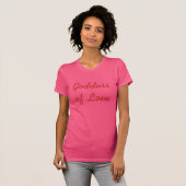 T-Shirt Pink Goddess de l'Amour (Devant entier)