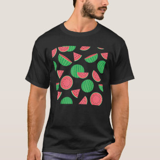 T-shirt Pink Green Watermelon Funky Summer Melon Fruit Gif
