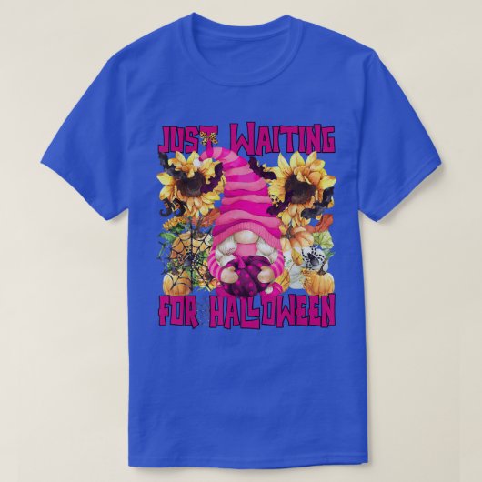 T-shirt Pink Halloween Gnome mignon Motif de tournesol pou (Design devant)