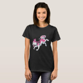 T-shirt Pink Husky Running (Devant entier)