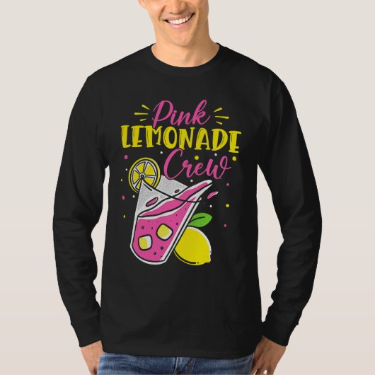 T-shirt Pink Lemonade Crew Lemon Juice Boss (Devant)