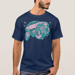 T-SHIRT PINK MONSTER TRUCK 