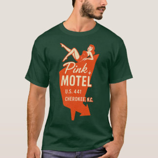 T-shirt Pink Motel Fairy - Cherokee, NC Retro les années 5