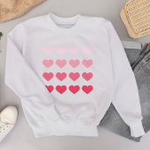 T-Shirt Pink Ombre Hearts Valentines