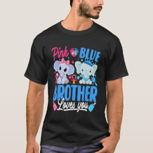 T-shirt Pink or Blue Brother Vous Aime Genre Révéler Eleph