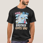T-shirt Pink or Blue Brother vous aime Meilleur Frère jama (Devant)