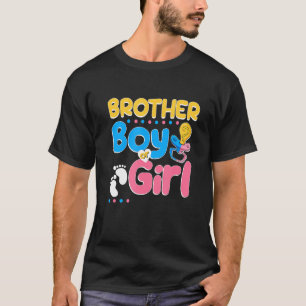 T-shirt Pink or Blue Brother vous aime Meilleur Frère jama
