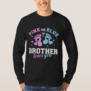T-shirt Pink or Blue frère Vous aimez Fête des pères amusa