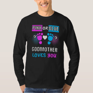 T-shirt Pink or Blue Godmère Vous Aime Genre Reveal Bab