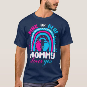 T-shirt Pink or Blue Maman aime You Genre Reveale Party F