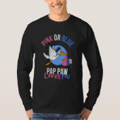 T-shirt Pink or Blue Pap Paw Loves (Devant)
