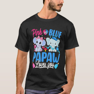 T-shirt Pink or Blue Papaw Vous Aime Genre Révéler Elephan