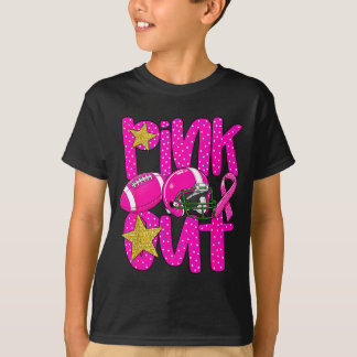 T-shirt Pink out football pink ribbon breast cancer