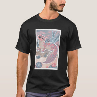 T-shirt Pink Pastel Leopard Gecko Pet Lizard Cute Reptile