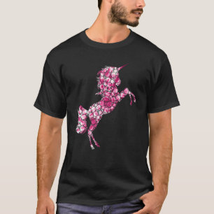T-shirt Pink Polka Dot Unicorn Journée internationale des