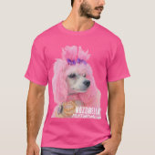 T-shirt Pink Poodle shirt, poodle shirt (Devant)