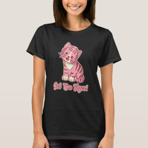 T-shirt Pink Preppy Go Get 'Em Tiger