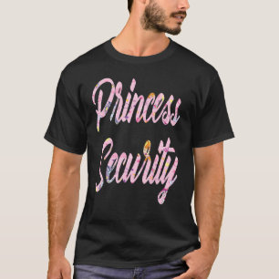 T-shirt Pink Princess Security Big Brother Annoue Annivers